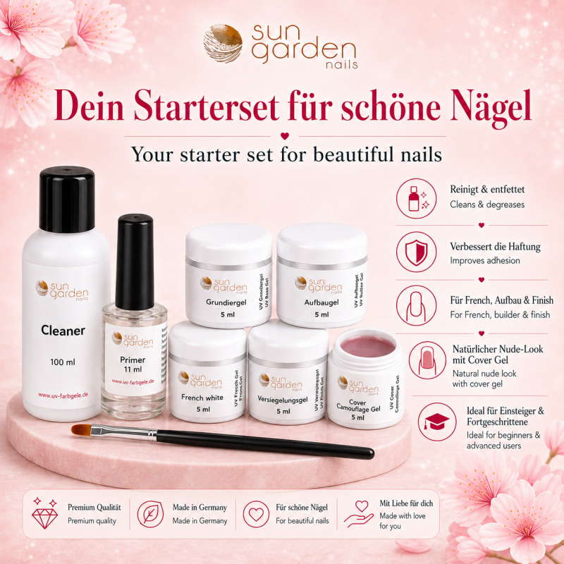 UV Gel Starterset - LITTLE ROCK - Nail Set